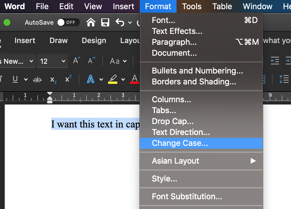 Microsoft Word Mac Shortcut Change Window